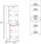 Pantry Cabinet with Storage Drawer, Microwave Locker for Kitchen Hallway, Modern Storage Solution,for Kitchen Home