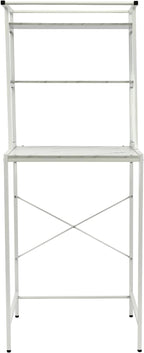 Over Washer and Dryer Shelves,Dryer Storage Shelf,3 Tiers Laundry Room Storage and Organizer Standing Shelf,Height Adjustable Laundry Room Shelves, Load-bearing Capacity 22lbs (White 3 Tiers)