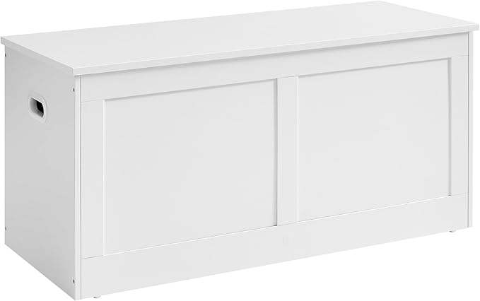VASAGLE Storage Chest, Storage Trunk with 2 Safety Hinges, Storage Bench, Sho...