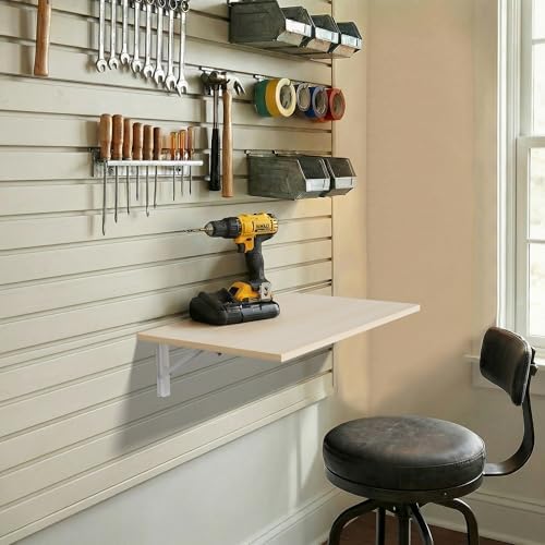 GOYLSER Laundry Room Wall Mounted Folding Table, Kitchen Restaurant Home Bar ...