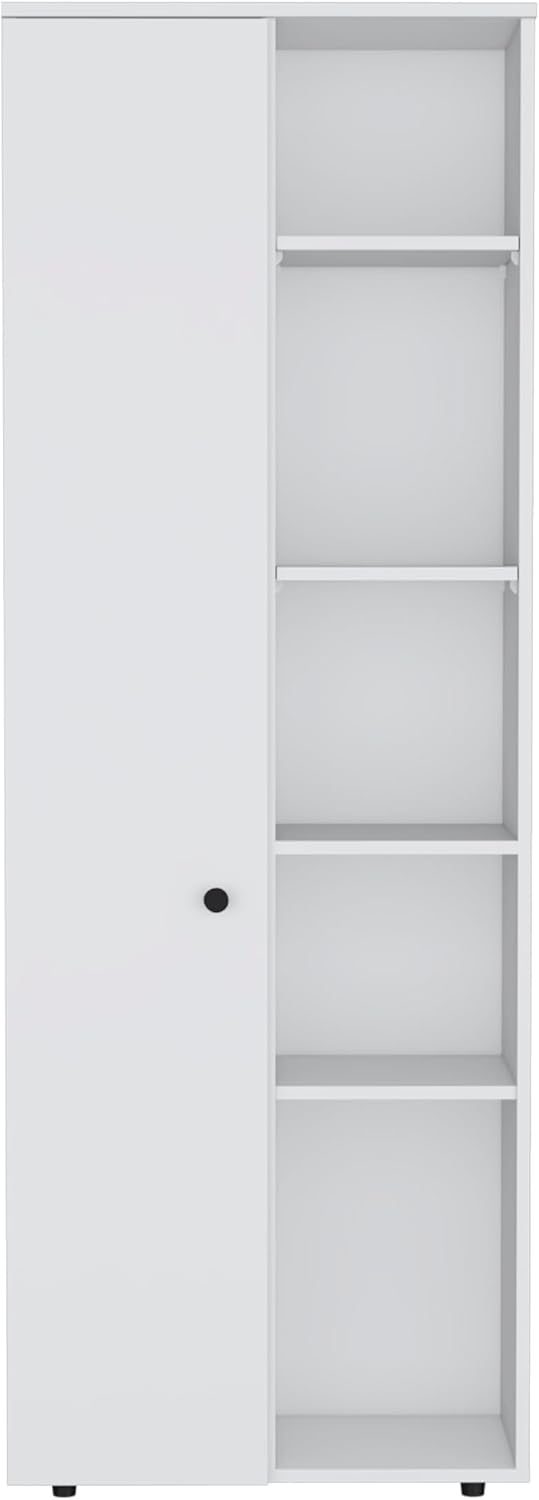 23.6" D*11.8" W*66.9" H White Corner Kitchen Pantry, 8 Shelves...