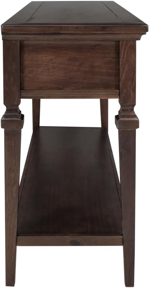 ZOEDO Classic Retro Style Console Table with Three Top Drawers and Open Style...
