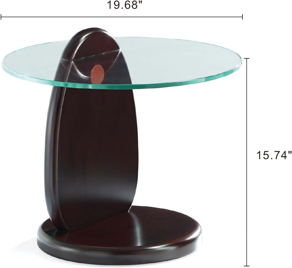 Manhattan Comfort Artesia 2 Piece Set, Round End and Coffee Tables with with ...