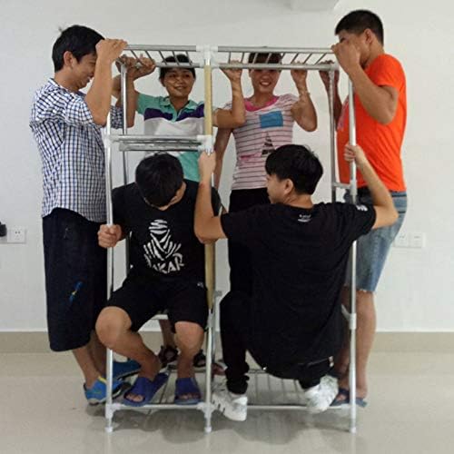 No-Installation Folding Wardrobe Family Bedroom Cloth Art Cabinet All-Steel F...