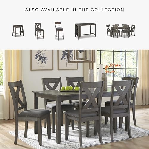 Signature Design by Ashley Caitbrook 7-Piece Dining Set, Gray Wash