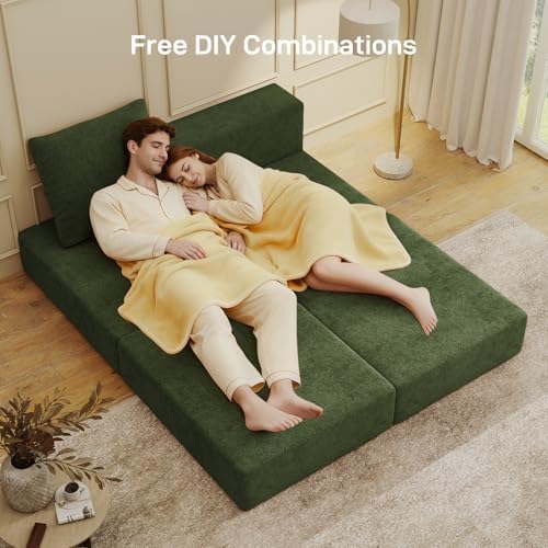 Living&Giving Cloud Sectional Couch for Living Room, Modular Couch with 1...