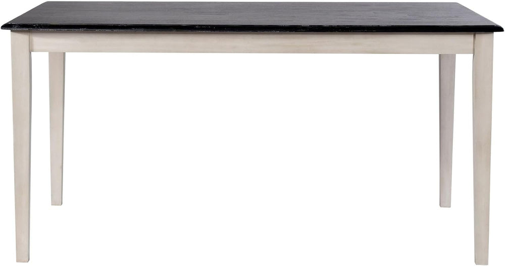 Boraam Shaker Rectangular Wood Dining Table - European Black Ash/Antique White