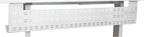 Stand Up Desk Store Under Desk Cable Management Tray Black Horizontal Computer Cord Raceway and Modesty Panel (White, 51")