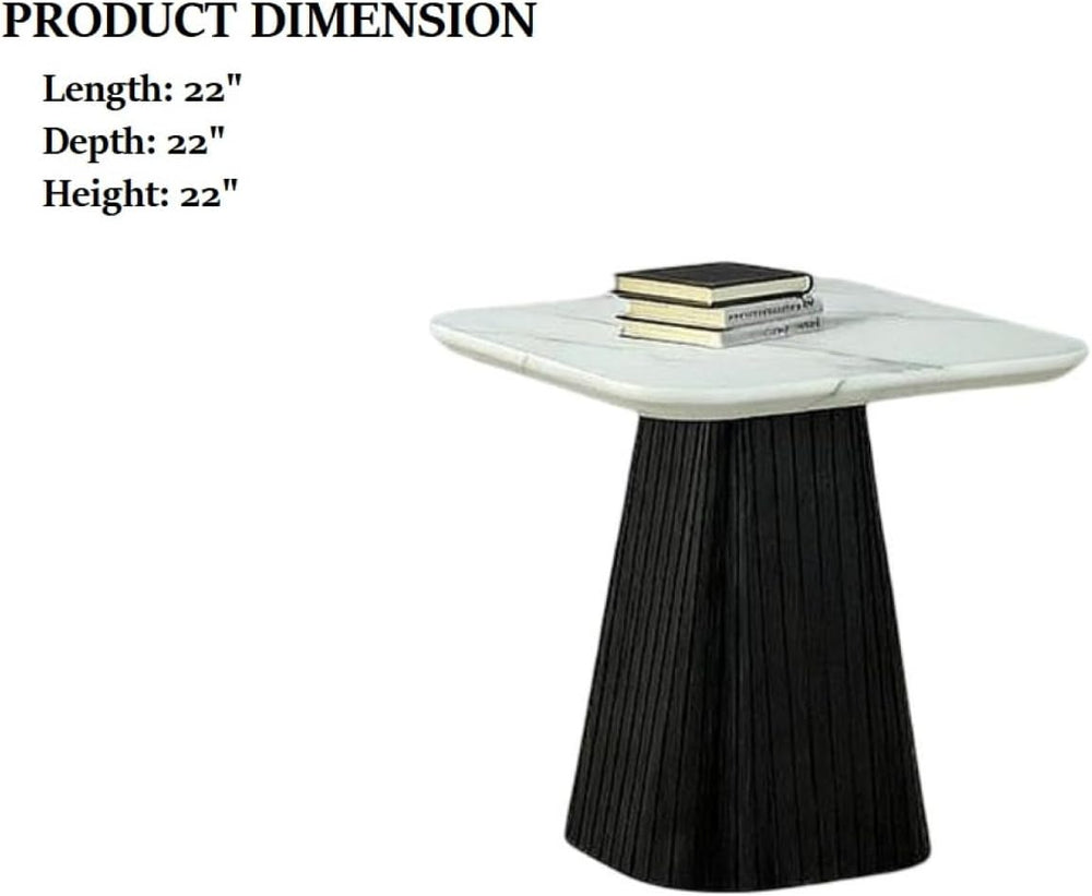 Contemporary Style 3pc Table Set Black Finish