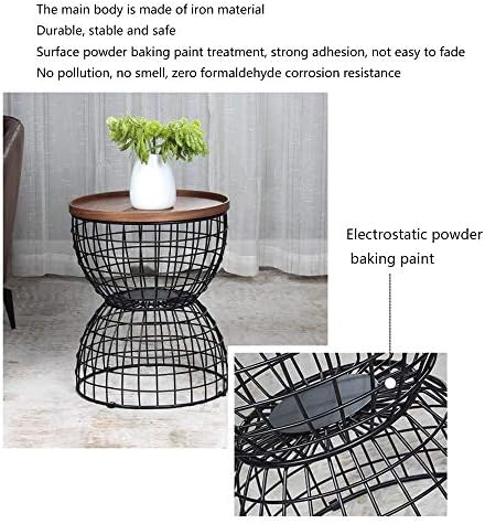 Telephone Table, Mobile Tray Sofa Side Table,Retro Solid Wood Telephone Desk,...