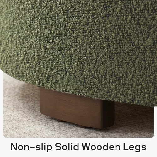 Zihanhome 30 Inch Round Storage Ottoman, Ottoman Coffee Table with Lift Off L...
