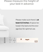 StorageWorks Underbed Storage Box, Under Bed Clothes Organizer With Sturdy Structure and Ultra Thick Fabric, 33" L x 31" W x 6 ¾ "H, 2 pack