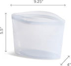Stasher Premium Silicone Reusable Food Storage Bowl, Clear, Microwave, Sous Vide, Dishwasher, Oven and Freezer Safe, BPA Free, Leak-free, Eco-friendly, 4-Cup Bowl