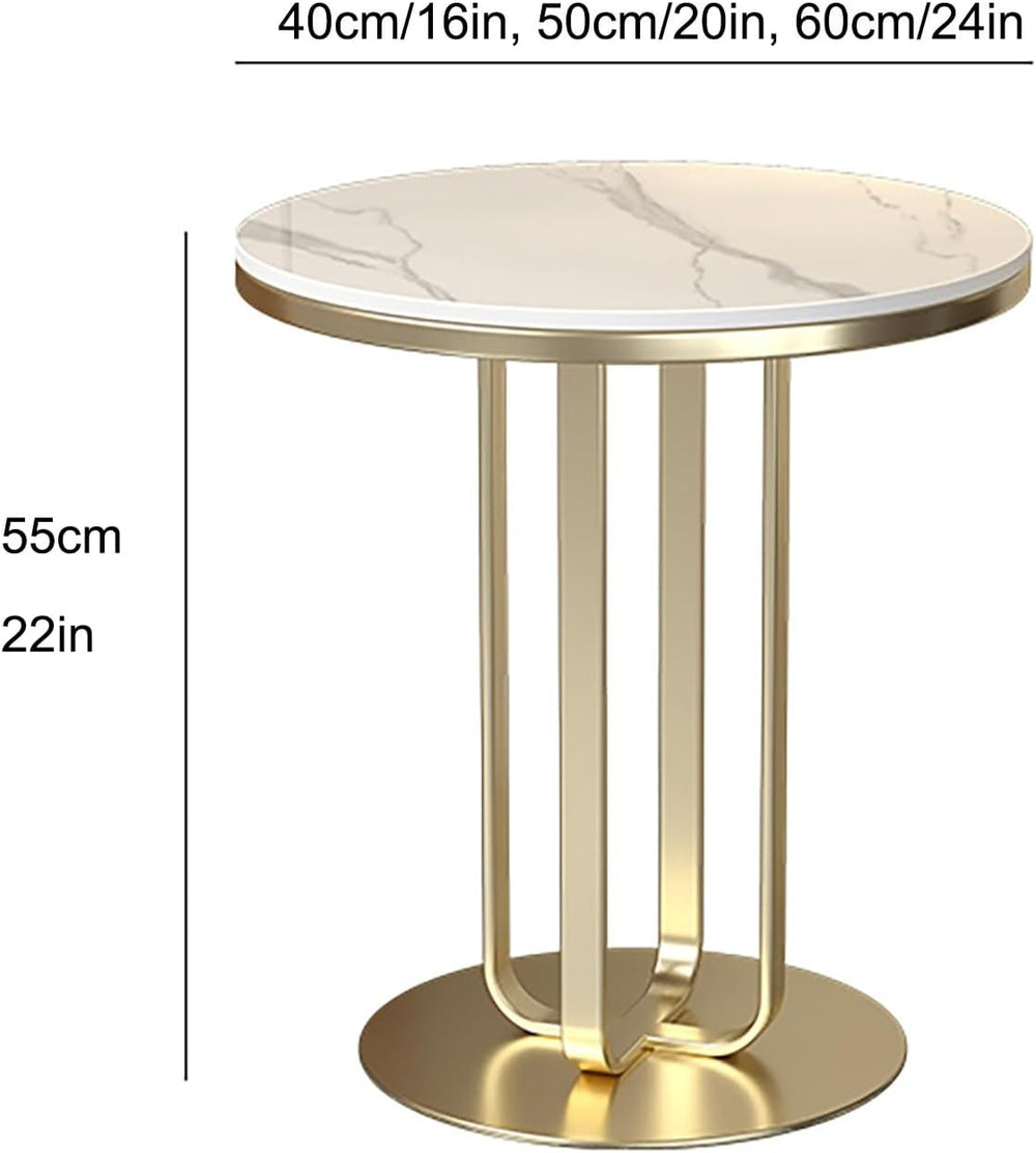 Round Coffee Table, Modern Side End Table for Living Room, Bedroom and Home O...