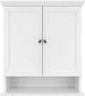 MCS 23x26 White Medicine Cabinet Organizer, Wall Mounted Bathroom Cabinet for Over-The-Toilet Storage, Bathroom Furniture & Restroom Organizer
