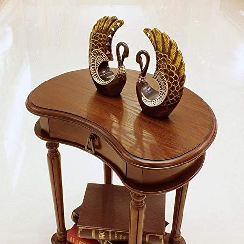 Telephone Table, American Carved Side Table,Shelves with Drawers,Telephone Li...