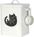 Dog and Cat Food Storage Container 6L, Cute Pet Food Storage Containers with Lids Airtight, Metal Cat Food Bin with Measuring Cup, Durable Airtight Cat Food Container for Pet Owners(#1)