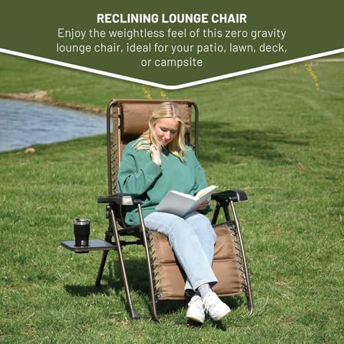Timber Ridge Aluminum Zero Gravity Chair Set of 2, 350 lb Capacity Each