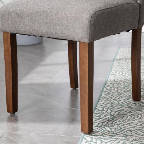 Upholstered Dining Chair Modern Stylish Kitchen Diner Fabric Set of 6