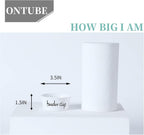 ONTUBE Ceramic Paper Clip Holder and Binder Clip Holder Set (White)