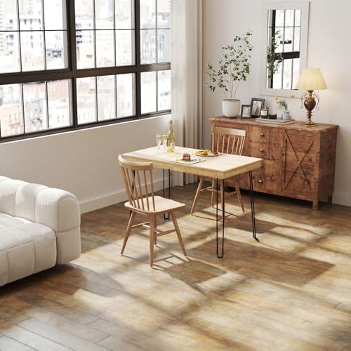Solid Oak Folding Desk 43 Inch No Assembly Portable Table