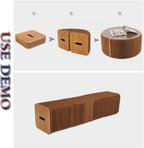 Accordion Paper Folding Sofa Chair,Versatile,Can Be Used As A Coffee Table,Shoe Change Stools and Benches,can Meet Your Various Needs,White