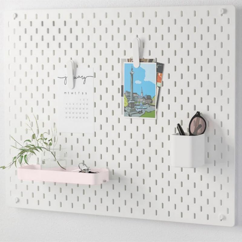Standing Shelf Units,11X3 1/2 inch Skadis Shelf, Storage Shelves Use DIY Storage Cube Shelf for Books,Wallets,Coins or Mini Toys (1, Pink)