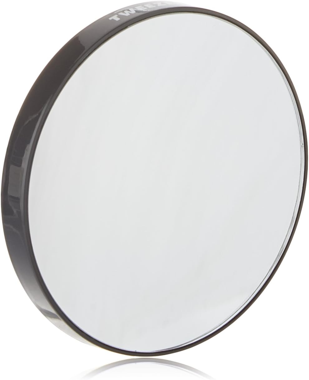 Tweezerman Professional 12X Magnifying Mirror Attaches To Any Smooth Surface