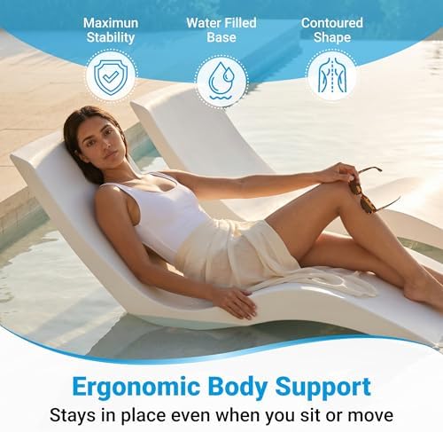 Aqua Outdoors Pool Lounge Chairs, Pool Chairs for in Pool, 9-in Water Depth |...