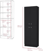 Mid-Century Retro Pantry Cabinet, Storage Cabinet for Kitchen Hallway Entryway,for Kitchen Home