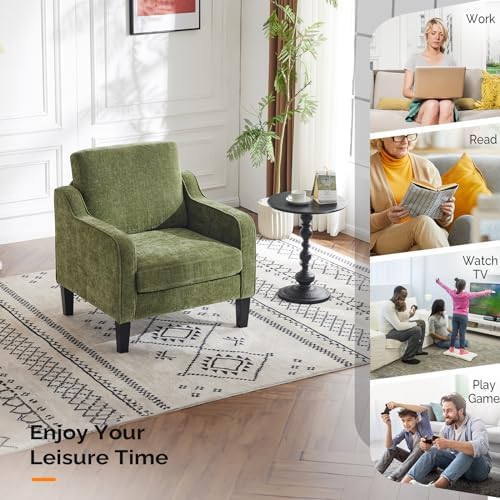 VINGLI Accent Chairs Set of 2, Modern Traditional Armchair for Living Room | ...
