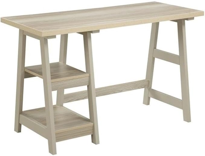 Convenience Concepts Designs2Go Desk, 47", Weathered White