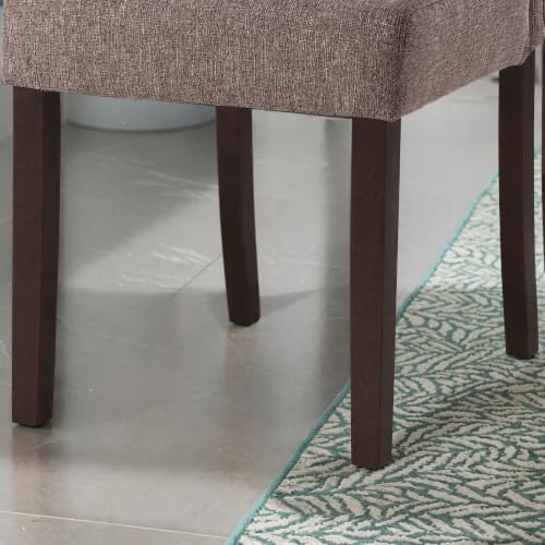 Upholstered Dining Chair Modern Stylish Kitchen Diner Fabric Set of 4