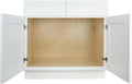 Hollywood Fabiani Design Sink Base Kitchen Cabinet 30 in. W x 24 in. D x 34-1/2 in. H, Shaker White - Solid Wood Frame, 1/2-Inch Cabinet-Grade Plywood Box, Soft-Close Doors, Ready to Assemble