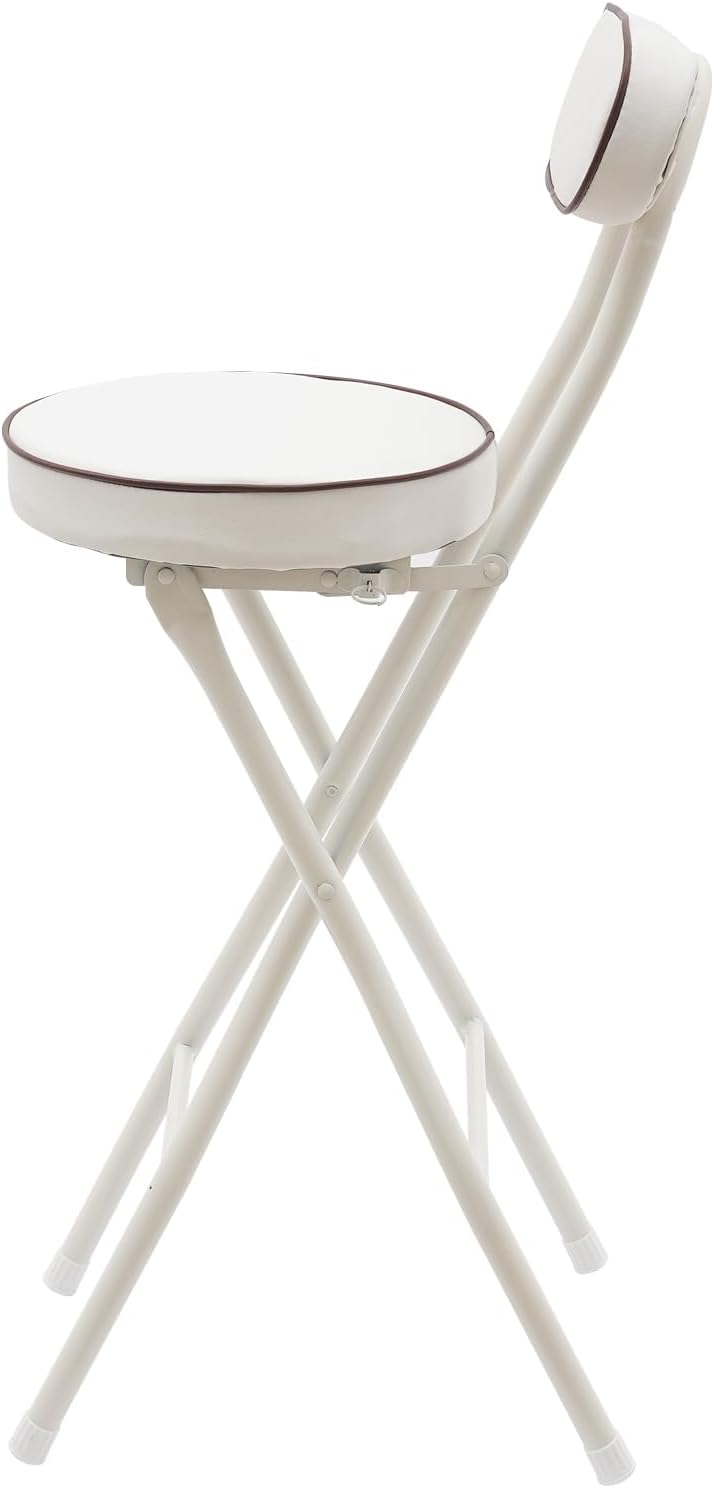 LOYALHEARTDY 2 Pcs Folding Stool, 25.6 in Cushioned Padded Folding Stool Port...