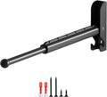 BaiNong Wall Mounted Drying Rack 13" Foldable Clothes Hanger Black Pull-Out Clothes Drying Rod for Laundry, Closets, Rntryway (1, 13" Black)