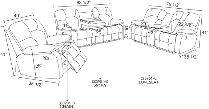 Manual Breathing Leather Reclining Sofa, Leather Recliner Couch, Comfortable Wide Lazy Leather Sofa for Living Room (Brown, Two Seater Loveseat)