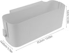 Bedside Cady for Dorm Bed, Plastic Bedside Hanging Organizer with Side Hooks, Bedside Shelf for Phone Glasses Bottle Office Supplies in Dorm Room RV and Bunk, 13 x 5.7 x 4.7 inch