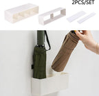 Umbrella Stand Rack, Umbrella Holder For Entryway, Height Adjustment Space Saving Storage Organizer With Drip Tray for Hotel Hallway Home Office, No Drilling(COLOR:White)