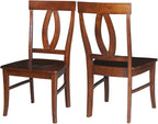 International Concepts Cosmo Verona Chairs, Set of 2, Espresso