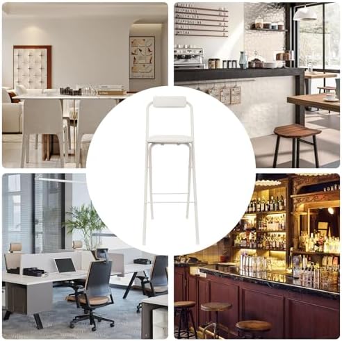 29" Tall Chair,Cushioned Padded Folding Bar Stool,Bar Stool,Portable Fol...