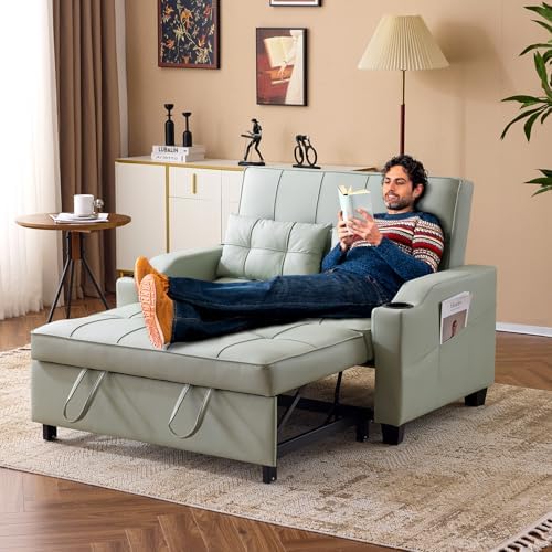 VINGLI Convertible Loveseat Sleeper Sofa Bed, Pullout Couch for Living Room |...