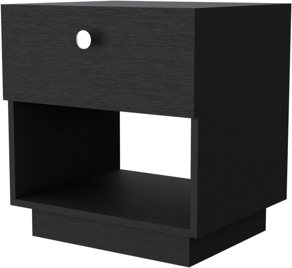 1 Drawer Nightstand, Storage Shelf,for Small Spaces