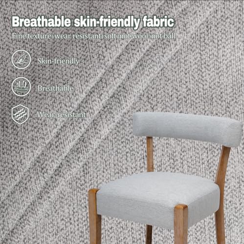 RNKSFX Upholstered Dining Chairs Set of 8, Wooden Kitchen & Dining Room C...