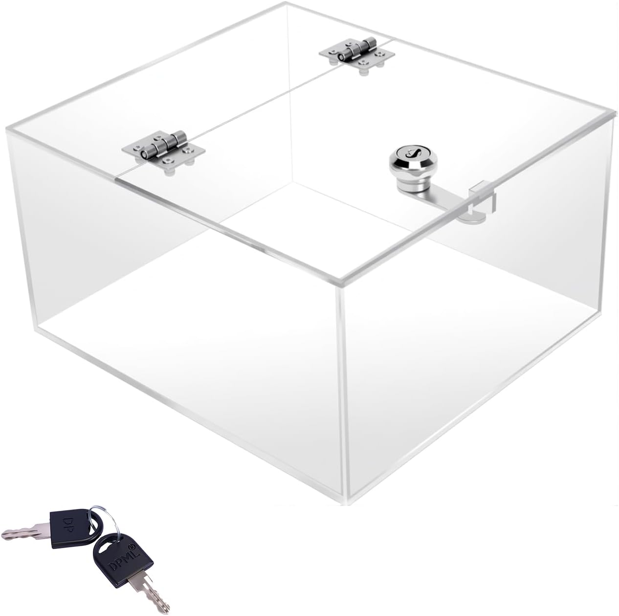 Acrylic Transparent Medicine Box，Medication Lock Box, Clear Medicine Storage Organizer & First Aid Box, for Home & Travel(Clear)