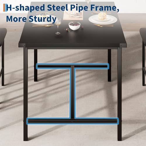 GarveeHome Dining Table Set for 2 with Corner Protector, Kitchen Table Set w/...
