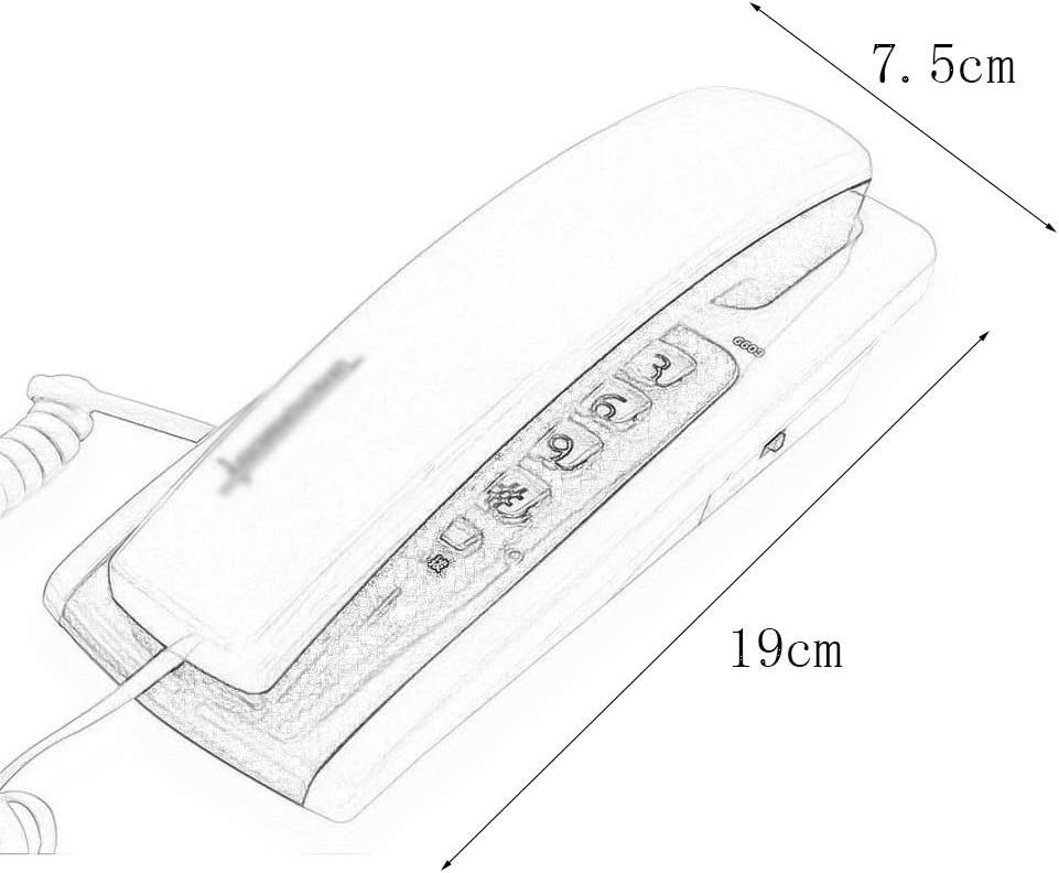 Telephone Ringtone Size Adjustment Wall Hanging Table Small Fixed Telephone (...