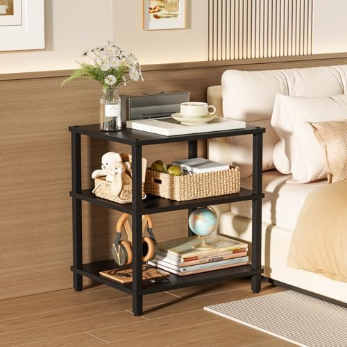LELELINKY 3-Tier AV Media Player Stand, Stereo Cabinet, Modern Stereo Cabine,...