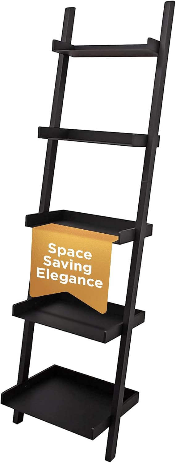 kieragrace Providence Hadfield Leaning Shelf - Matte Paint Black, 18" by 66"