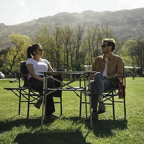 SUNNYFEEL Oversized Camping Chair Portable Directors Chairs with Side Table |...